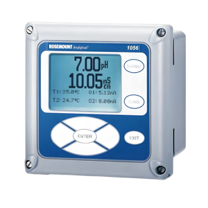 Analisador de pH da Emerson Original <span class=keywords><strong>Rosemount</strong></span> Analisador inteligente de entrada dupla <span class=keywords><strong>1056</strong></span>-01-22-38-AN Analisador de qualidade de água de entrada dupla - Product Image 1