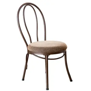 Sillas de Metal de larga duración para eventos, muebles de fiesta, Hotel, banquete, comedor, marco de Metal de acero inoxidable, silla de comedor de boda - Product Image 3