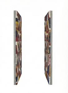 งานศิลปะโมเสกหินแบบเรขาคณิตนามธรรม งานฝีมือตกแต่งผนังสไตล์โมเดิร์นสำหรับการตกแต่งภายในบ้านหรูหรา - Product Image 4