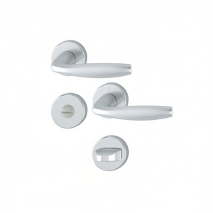 Ensemble de cheminée HOPPE New York 1810/42KV/42KVS en aluminium F1 rond SK/OL DIN, gauche/droite, avec rosette D/D pour accessoires de cheminée - Product Image 3