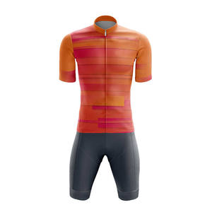 Tri traje de triatlón personalizado unisex transpirable Anti-UV azul y negro Primavera Verano ciclismo equipo con cremallera en el pecho - Product Image 1