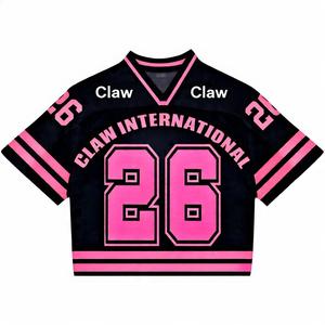 Maillot de football américain rétro imprimé de streetwear personnalisé en gros maillots respirants de haute qualité en maille de sublimation - Product Image 1