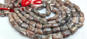 Cuentas de Piedra Lunar Melocotón de Cuarzo Natural EMINENT JEWEL de Alta Calidad, con Recubrimiento AB, Forma de Briolette de 13x18 mm, Vendidas por Hilo, 8 - Product Image 2