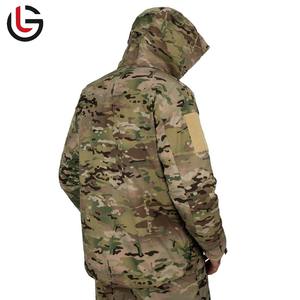 Hot Sale <b>Camo</b> Hooded High Street 50% Cotton 50% Polyester Custom Wholesale Cheap Price Reversible Waterproof Quilted <b>Jacket</b> for - Product Image 4