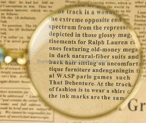 สีเขียวแม่มุกจับHandmade Designerแว่นขยายมือถือแก้วทองเหลืองเงาขัดกรอบ 8X Magnification - Product Image 2