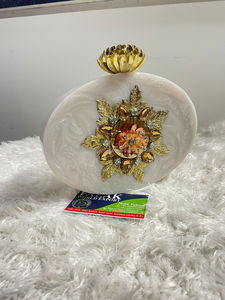 กระเป๋าคลัทช์เรซิ่นทำจากหินสำหรับผู้หญิงกระเป๋าคลัทช์ใส่ไปงานเลี้ยงตอนเย็นลายหินอ่อน - Product Image 6