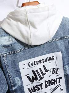 เสื้อแจ็คเก็ตยีนส์ผู้ชายแฟชั่นใหม่สไตล์วินเทจสำหรับฤดูใบไม้ร่วง เสื้อผ้าสตรีทแวร์สั่งทำพิเศษ คุณภาพสูง เป็นมิตรกับสิ่งแวดล้อม ระบายอากาศได้ดี ผลิตจากผ้าฝ้าย 100% - Product Image 5