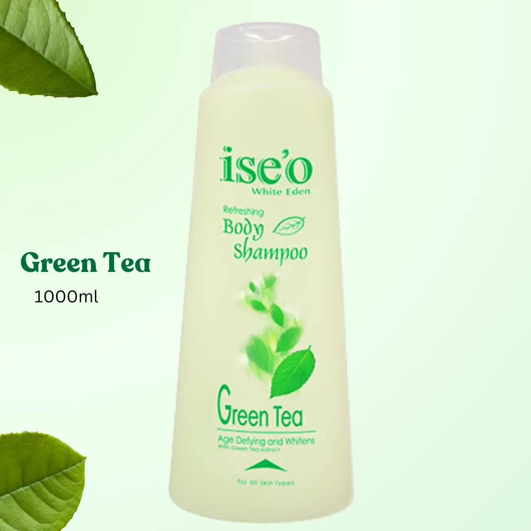 Ise'o Witte Eden Groene Thee Body Wash 1000Ml Groothandel Shampoo Vloeibare Zeep Revitaliserend Maleisië