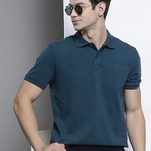 เสื้อยืดโปโลผู้ชายดีไซน์แผงไหล่และโลโก้ฤดูร้อนที่ทันสมัย - Product Image 4