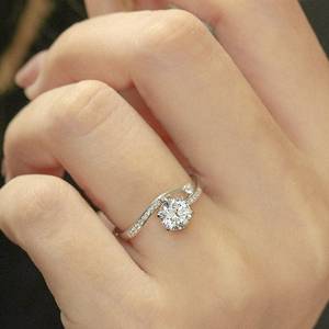แหวนสาขา แหวนหมั้น moissanite แหวนแต่งงานทองคําแท้ 18K แหวนแต่งงานวินเทจแหวนทองเหลืองโอชะแหวนสัญญาสําหรับเธอ - Product Image 2