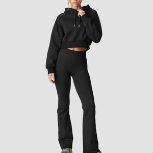 Sweat-shirt à capuche court pour femme, personnalisé, décontracté, surdimensionné, à capuche, pour femme, vente en gros OEM - Product Image 5