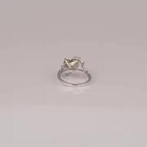 Nuevo último anillo de compromiso de diamante cultivado en laboratorio de corte radiante 10/14/18K anillo de boda de compromiso de oro joyería hecha a mano para mujer - Product Image 4