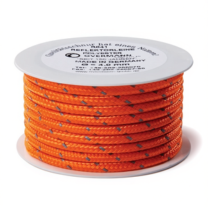 Cordon réfléchissant en polyester orange OVERMANN 100 m, réflecteur de sécurité, diamètre 2 mm, autocollants et lumières réfléchissants promotionnels - Product Image 3