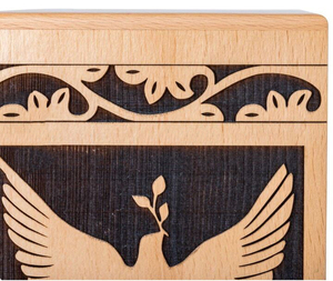 Handmade Wooden Urn <b>Box</b> Engraved Guitar Urn for Human Dogs and Cats Ashes, Wooden Urn <b>Box</b> for Dogs Cats Ashes Handmade by AYAANS - Product Image 3