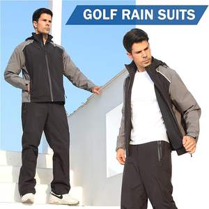 Golf Windbreaker Hooded for <b>Men</b> Waterproof Lightweight Windproof Eco-Friendly <b>Jacket</b> for Hiking <b>Cycling</b> Running Camping - Product Image 2