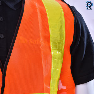 Chaleco de seguridad de alta visibilidad personalizado mejor calidad duradero hombres Alta Seguridad reflectante ropa de trabajo chaleco de seguridad Oem personalizado - Product Image 4