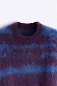 Pull en tricot floue avec logo personnalisé Pull en jacquard à la mode pour hommes Streetwear Pull en tricot pour hommes - Product Image 6