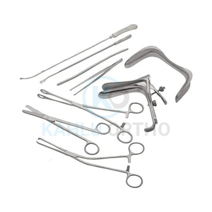 KAHLU ORTOPEDICA Ginecología Instrumentos Quirúrgicos Set 9 Piezas Acero Inoxidable Excelente Calidad Manual Fuente de Alimentación - Product Image 1