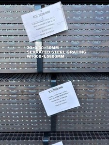 Caillebotis électrofilé en <span class=keywords><strong>acier</strong></span> brut 6000x1000 mm - Maille 30x30 mm, Barre de support 30x3 mm - Product Image 6
