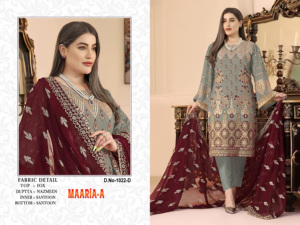 Diseñador Georgette Party Wear Secuencia Bordado Salwar Kamiz Vestido Trajes paquistaníes Precio al por mayor en la India - Product Image 4