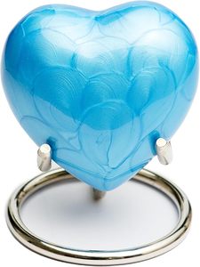 Urne Royal Rapture Heart pour cendres funéraire souvenir de crémation avec support - Product Image 2