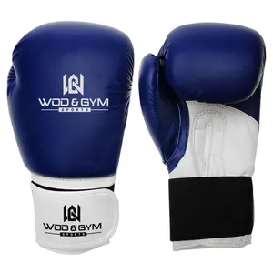 Venta al por mayor de guantes de boxeo de alta calidad adulto profesional duradero personalizado de cuero personalizado logotipo guantes de boxeo