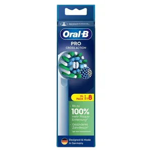 Têtes de brosse à dents électriques Oral-B Pro Cross Action Original, lot de 8 - Product Image 1