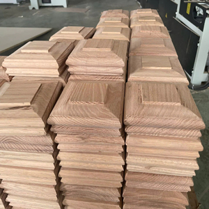 Tapa de poste de escalera de pino de alta calidad, piezas de escalera de madera maciza, tapa de madera Newel para pasamanos y escalera de balaustre - Product Image 4