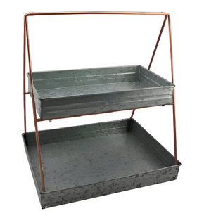 Metal 2 Tier <b>Cupcake</b> <b>Stand</b> In Affordable Price From India - Product Image 2