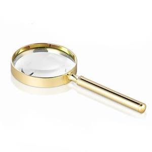 Lupa de Mano de Aluminio Dorado, Estilo Antiguo, Lente Óptica HD, Ayuda de Lectura Portátil para Personas Mayores, Tasación de Joyas, Manualidades - Product Image 2