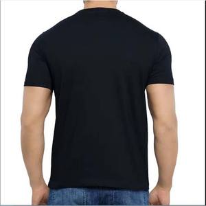 Camiseta de hombre al por mayor personalizada manga corta transpirable hombres 100% algodón camiseta casual - Product Image 5
