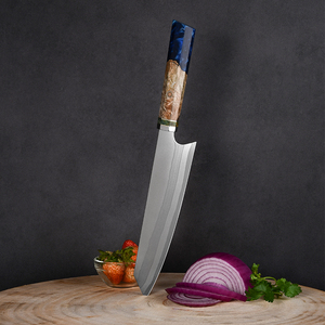 Yeni varış profesyonel japon kalite 8 inç kaplı çelik şef bıçağı renkli saplı - Product Image 3
