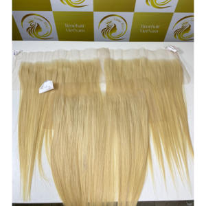 Ombre Blonde 13*6 Bonestraight HD encaje Frontal 22 pulgadas pelucas sin pegamento extensiones de cabello humano crudo venta de otoño mejor calidad - Product Image 4