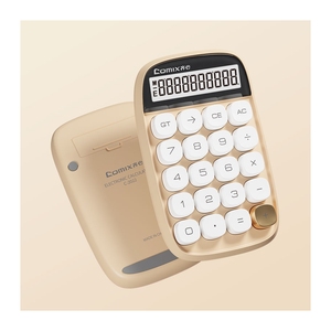 Calculadora Comix <span class=keywords><strong>C</strong></span>-<span class=keywords><strong>2022</strong></span>, Linda Calculadora MINI de Bolsillo, Fácil de Llevar, Teclado Mecánico, Color Caramelo, para Estudiantes, Oficina, Chicas - Product Image 2