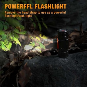 Lampada Frontale LED <span class=keywords><strong>Ricaricabile</strong></span> da 500 Lumen con 5 Modalità di Illuminazione, Base Magnetica e Fascia Regolabile - Product Image 6