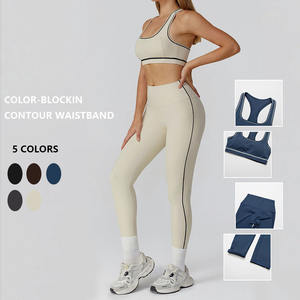 Pantalons sexy pour fitness vêtements de yoga ensemble de yoga pilates fitness vêtements pour femmes ensemble de leggings de soutien-gorge de sport de haute qualité - Product Image 3