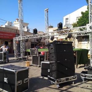 Outdoor <b>Party</b> Music System Professional 10" Active Subwoofer Church Line Array Speaker Waterproof Wireless Portable LED Lighting - Product Image 6