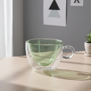 Vente en gros de tasses en verre borosilicate à double paroi résistantes à la chaleur 3306209-0.25, style Europe du Nord, origine TW, pour un usage quotidien - Product Image 2