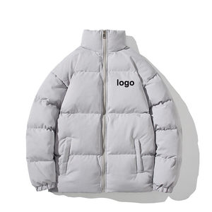 Chaqueta Acolchada de Invierno Extra Grande, Casual, con Cierre Frontal, Gruesa y Cálida, Unisex - Product Image 3