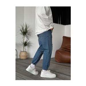 Pantalones Vaqueros de Mezclilla Lavados Estilo Hip Hop para Hombre, Pierna Ancha, 100% Algodón, Estilo Cargo - Product Image 3