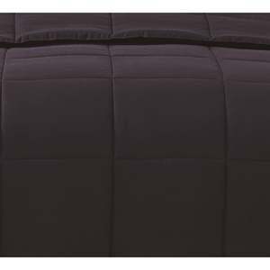 Set Copripiumino Reversibile per Uso Quotidiano, Stile Semplice, Nero Tinta Unita, 3 Pezzi per Casa, 7 Pezzi per l'Estate, Super King, King, in Cotone Veramente Morbido - Product Image 3