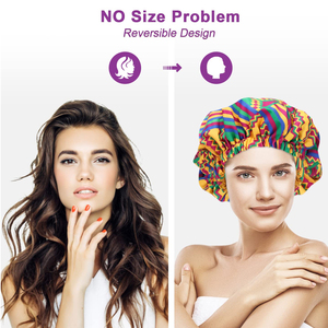 Direct Factory Made Wholesale Double Layer Silk Hair <b>Bonnet</b> Custom Sleep Hair <b>Bonnets</b> With Logo Satin <b>Bonnets</b> - Product Image 2