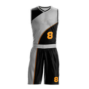 Uniforme de Baloncesto Transpirable de Alta Calidad, Diseños y Colores Personalizables, 100% Poliéster, Sin Mangas, Servicio OEM al por Mayor - Product Image 1