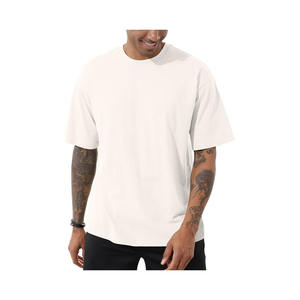 Camiseta extragrande a la moda para hombre, camisetas atléticas de cuello redondo, Camiseta básica de algodón de manga corta Premium suave informal - Product Image 2