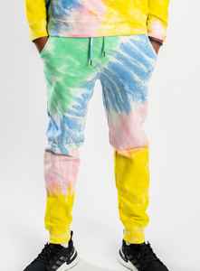 Ensemble survêtement unisexe tie-dye de haute qualité, vêtements de détente élégants et confortables pour les activités de plein air décontractées de l'hiver - Product Image 2