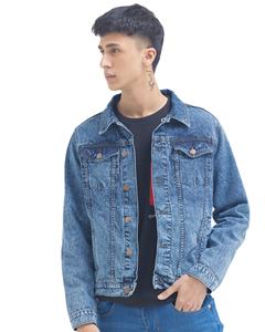 Men's Vintage Denim <b>Jacket</b> High Quality Cotton Custom Logo Puffer Printing Closure Wholesale Casual Wear Blank Custom Logo - Product Image 2