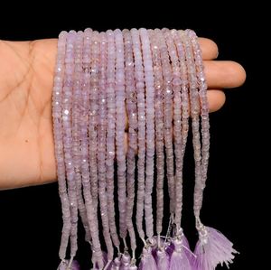 Cuentas redondas naturales Rondelle para fabricación de joyas DIY pulsera collar joyería Scorolite Beads - Product Image 3