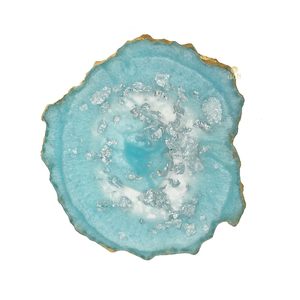 walnut coasters Best Quality Clear <b>Epoxy</b> Resin Designer Cup Coaster Wholesale High Quality Handmade Resin Coaster - Product Image 5