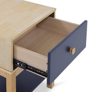 Kevin Simple minimaliste bleu naturel acajou Suar bois convertible extensible table de chevet Buffet armoire chambre meubles de maison - Product Image 6