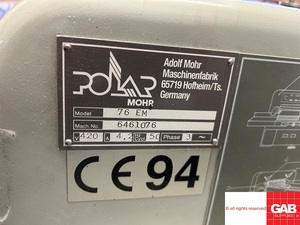 1994 Polar 76 EM <b>Guillotine</b> - <b>paper</b> cutting machine for sale - Product Image 5
